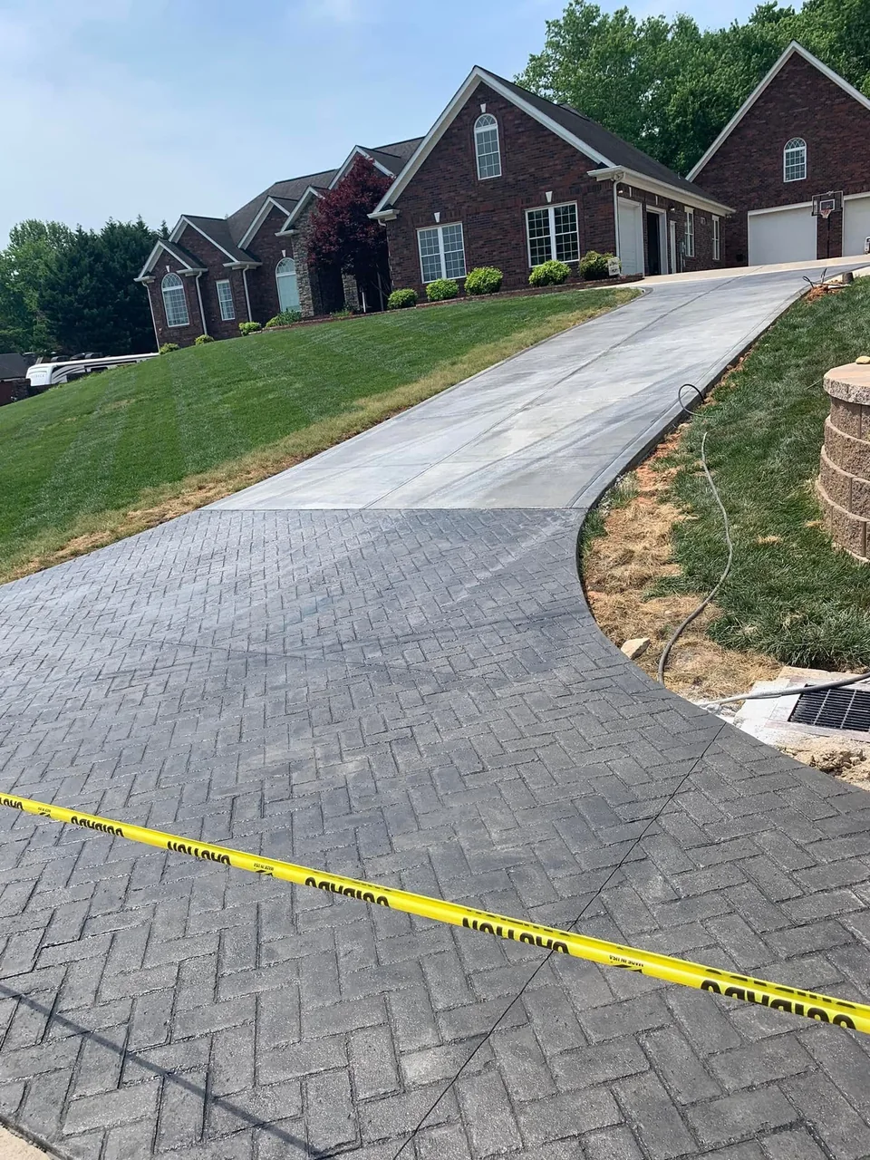 Stamped decorative concrete project in Shelby, NC