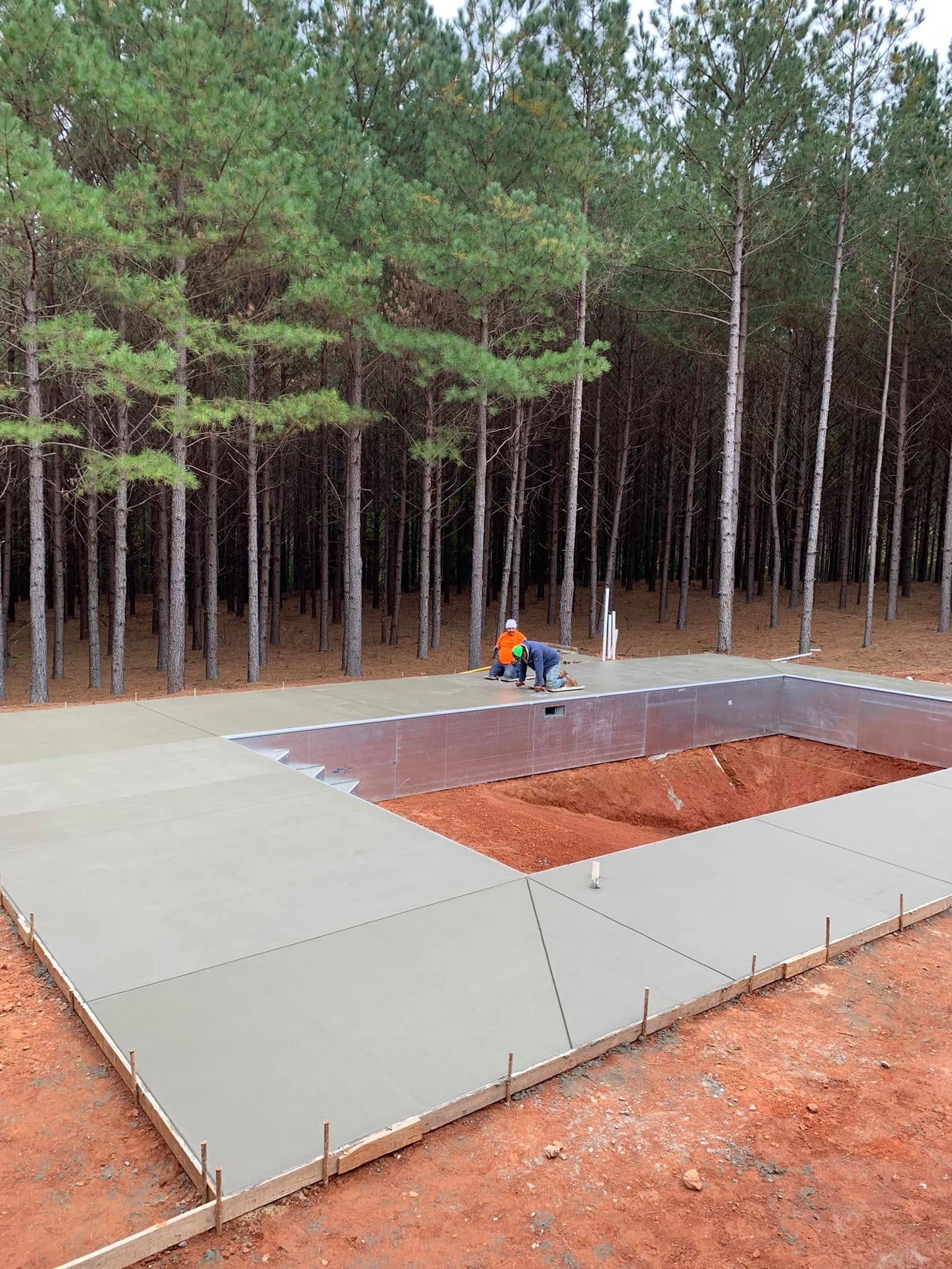 Concrete pool deck project in Shelby, NC